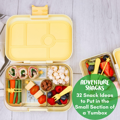 32 Snack Ideas to put in the small section of your Yumbox