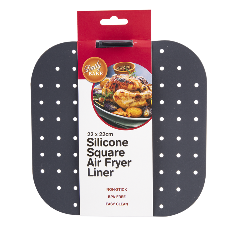 Silicone Air Fryer Liner Square Adventure Snacks