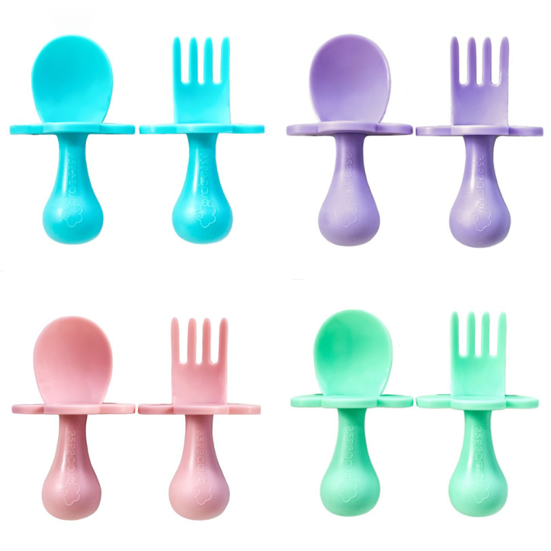 Grabease Toddler Fork and Spoon Set Adventure Snacks