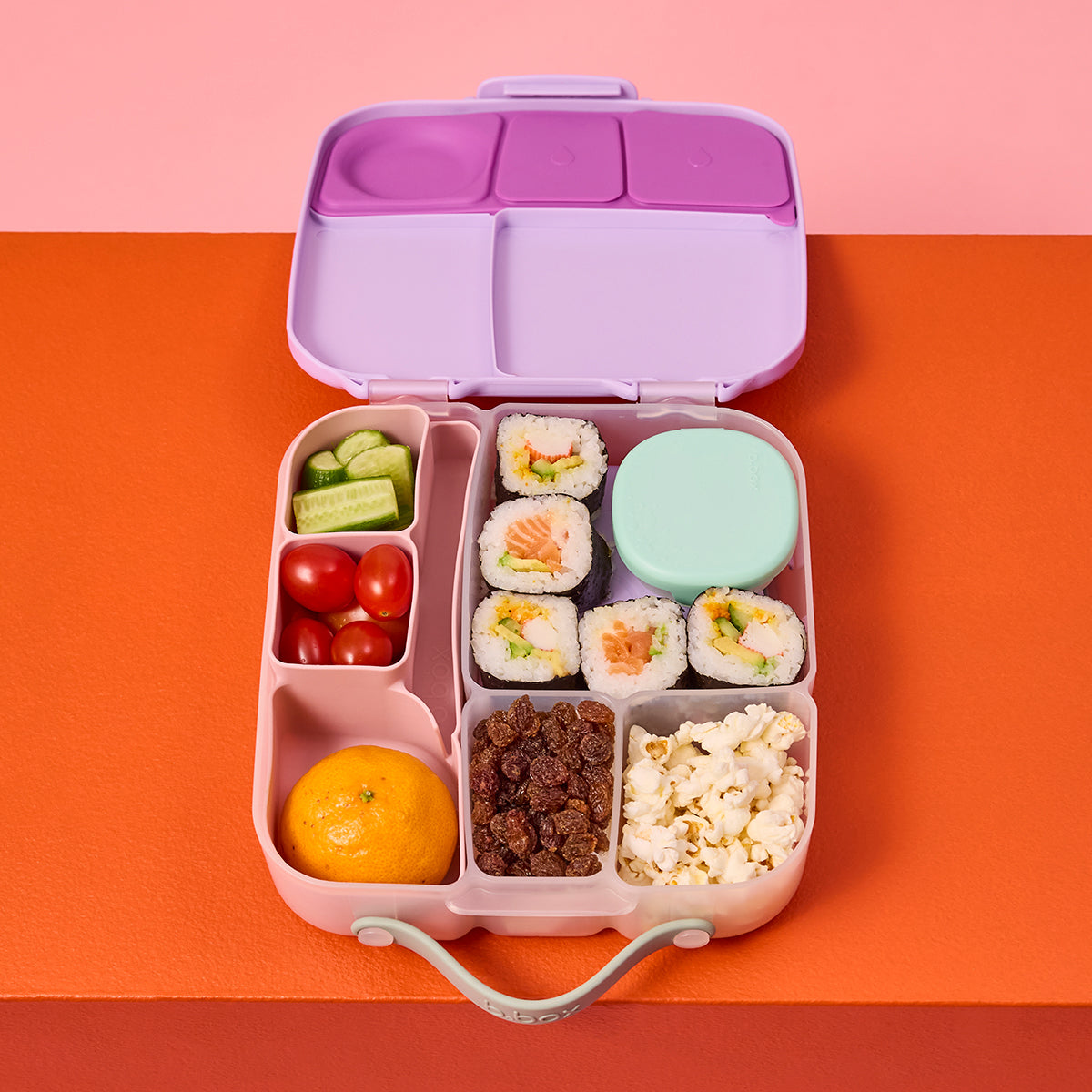 bbox silicone bento tray- berry
