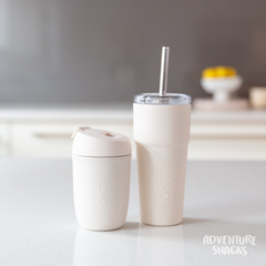 MontiiCo Smoothie & Coffee Cup Bundle - Cream
