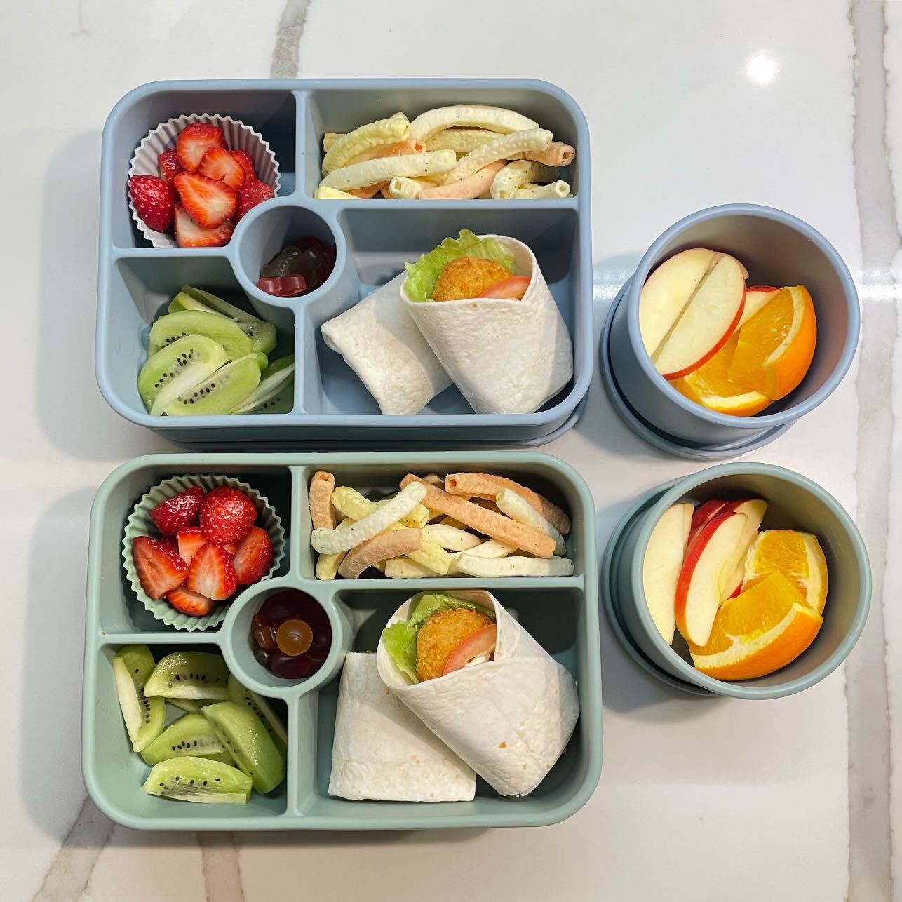Adventure Snacks Silicone Bento Lunchbox - 5 Compartment