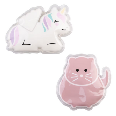 Melii gel ice packs - unicorn & cat
