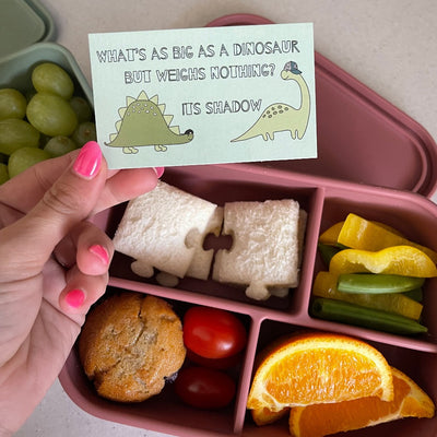 adventure snacks dinosaur lunch notes