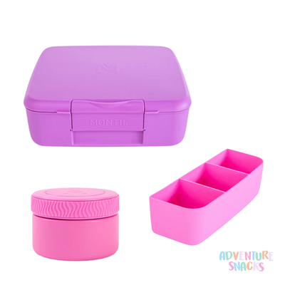 MontiiCo Feast & Food Jar Bundle - Fuchsia