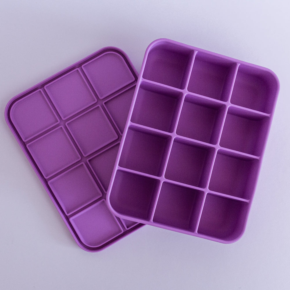 Adventure Snacks Silicone Snack Tray - 12 compartment - Lilac