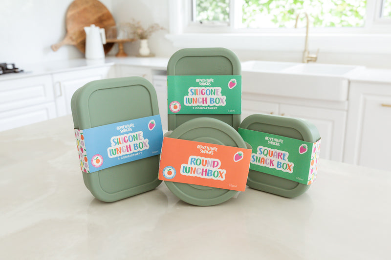 Adventure Snacks Silicone Round Lunchbox