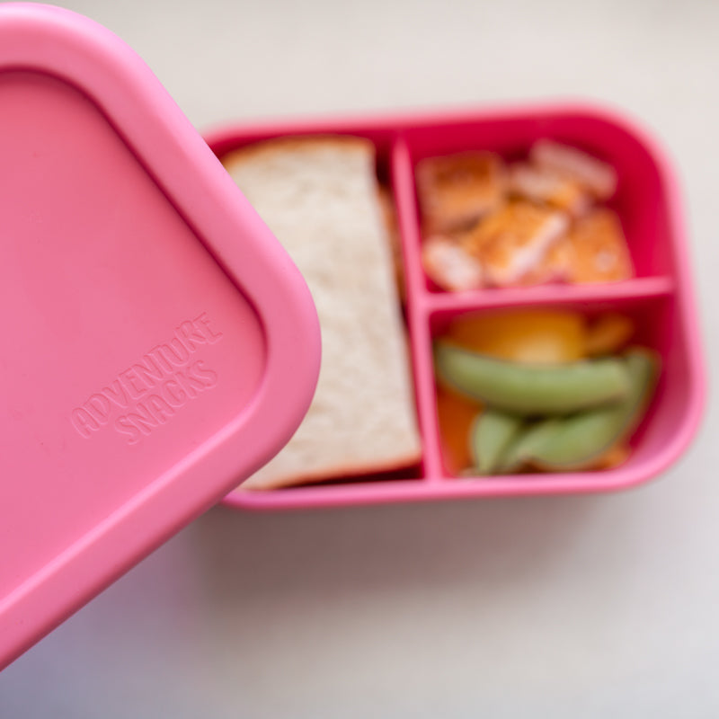 Adventure Snacks Silicone Bento Lunchbox 3 compartment