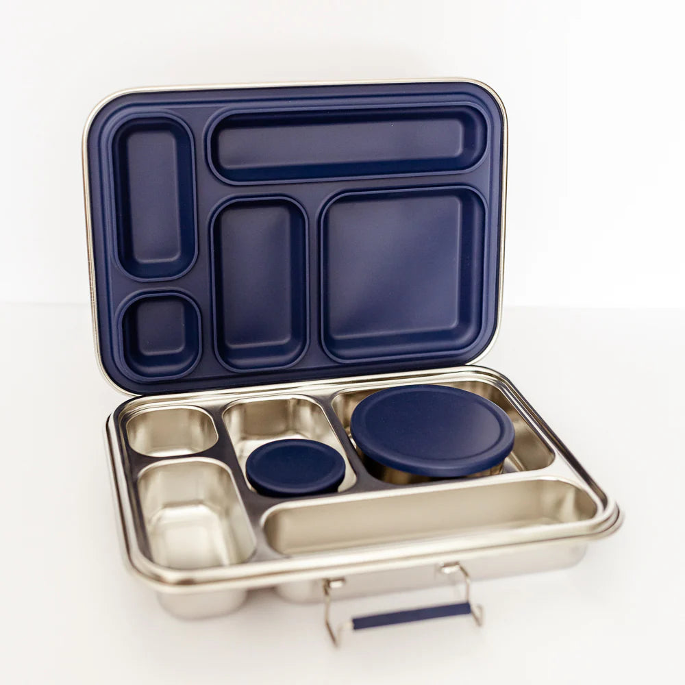Adventure Snacks Stainless Steel 5 Compartment Starter Bundle - Royal Blue