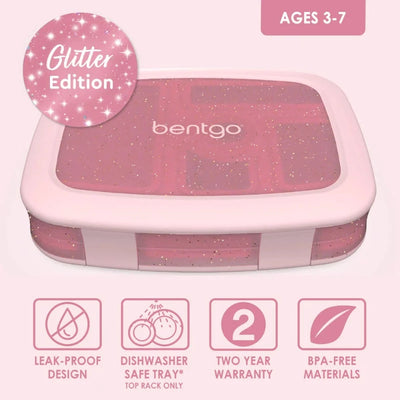 Bentgo Kids Lunchbox- Petal Pink Glitter