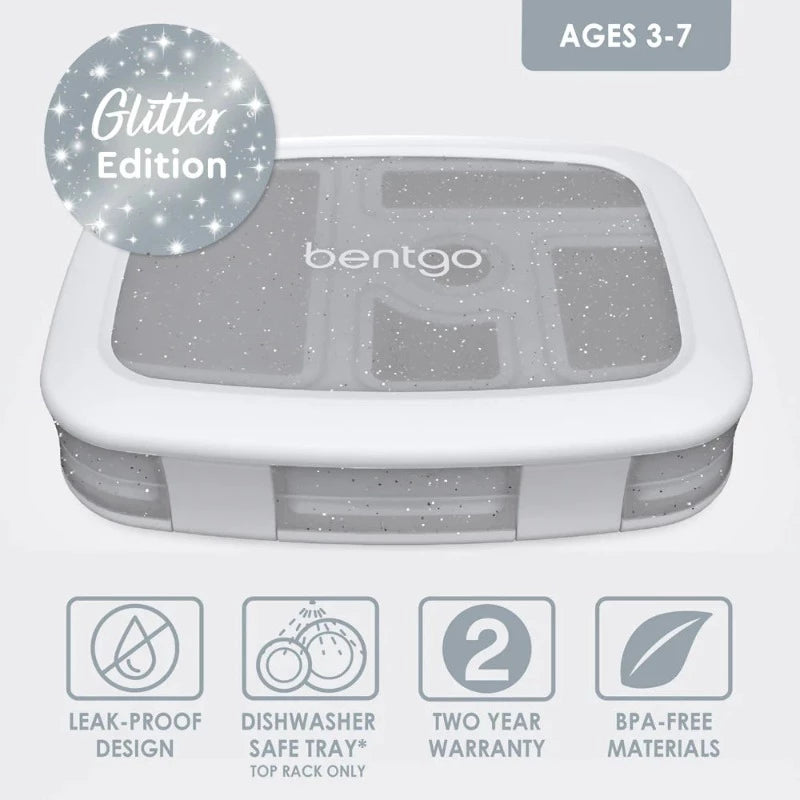 Bentgo Kids Lunchbox- Silver Glitter