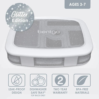 Bentgo Kids Lunchbox- Silver Glitter