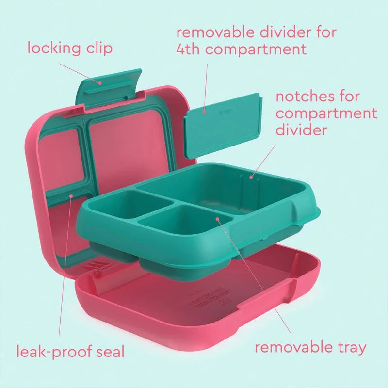 Bentgo Pop Lunchbox - Bright Coral/Teal