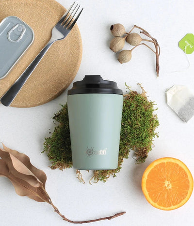 Cheeki Insulated Coffee Cups 350ml Moss