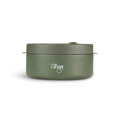 Citron large food jar- green