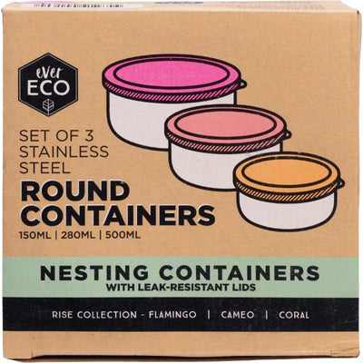 Ever Eco Round Nesting Containers- Rise Collection