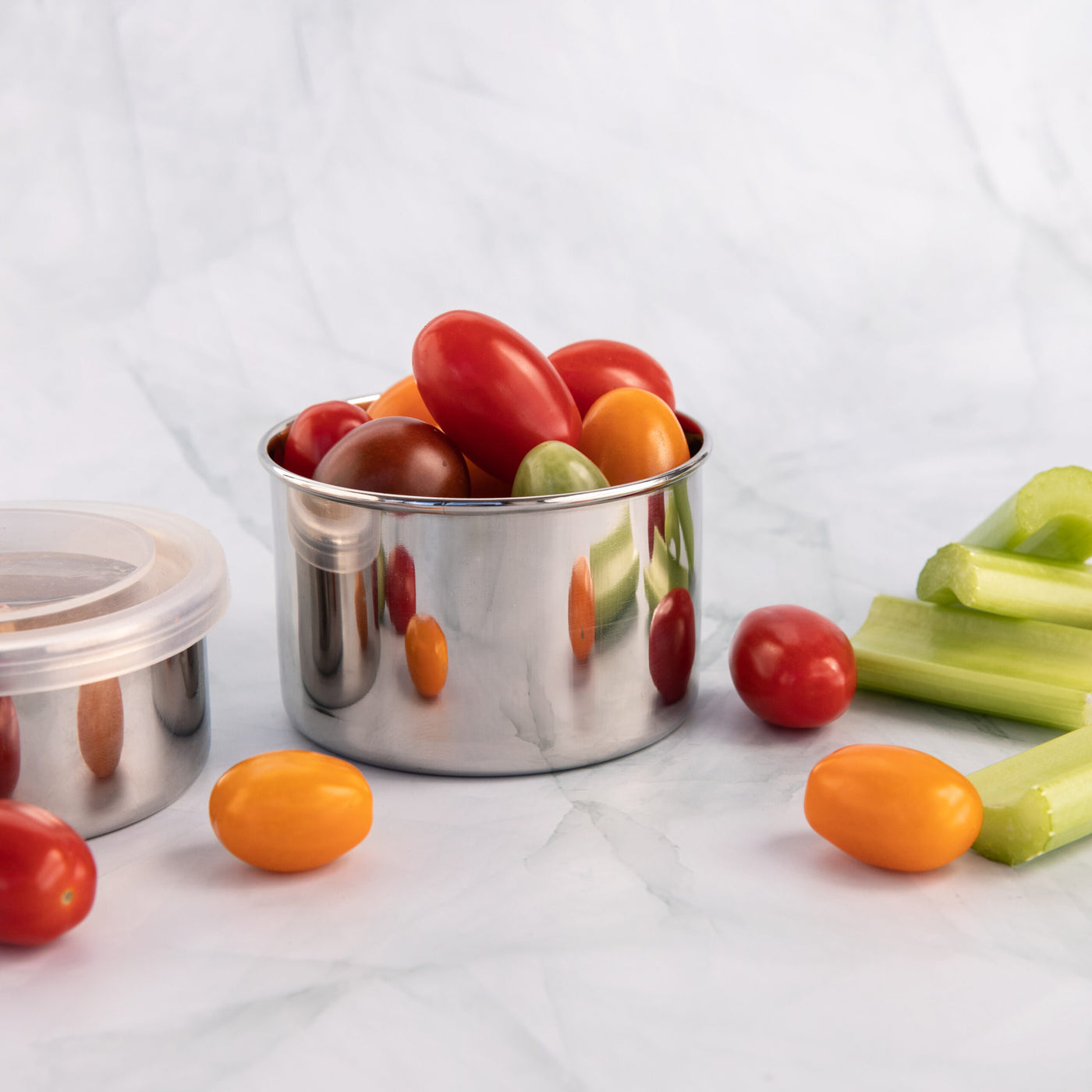 Green Essentials Sili-Steel Snack Container