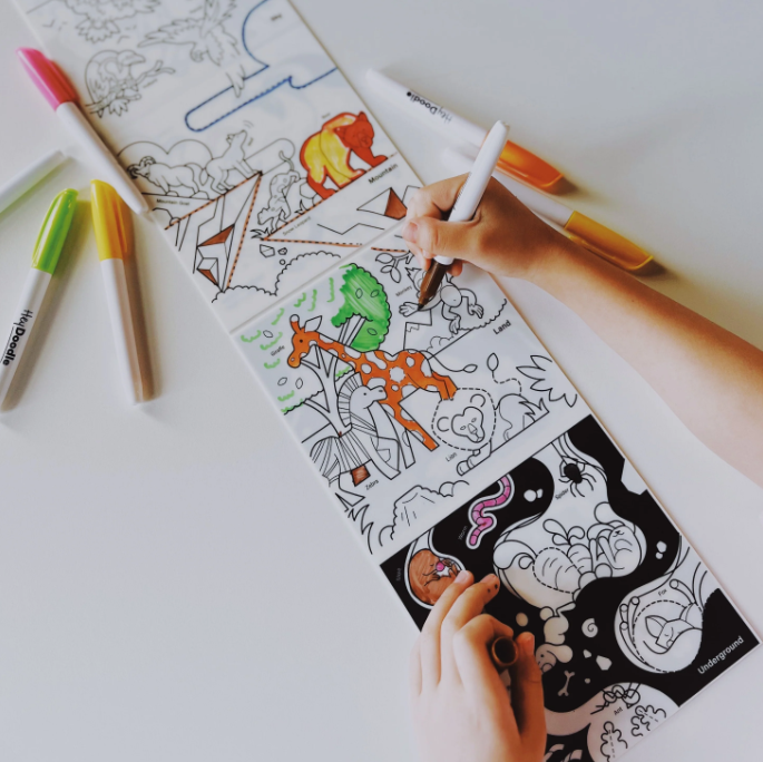 HeyDoodle Reusable Tales - Habitats Above & Below