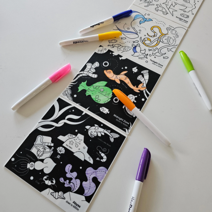 HeyDoodle Reusable Tales - Habitats Above & Below