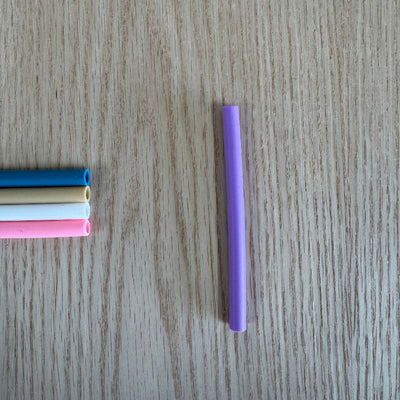 Adventure Snacks Babycino cup straw- purple