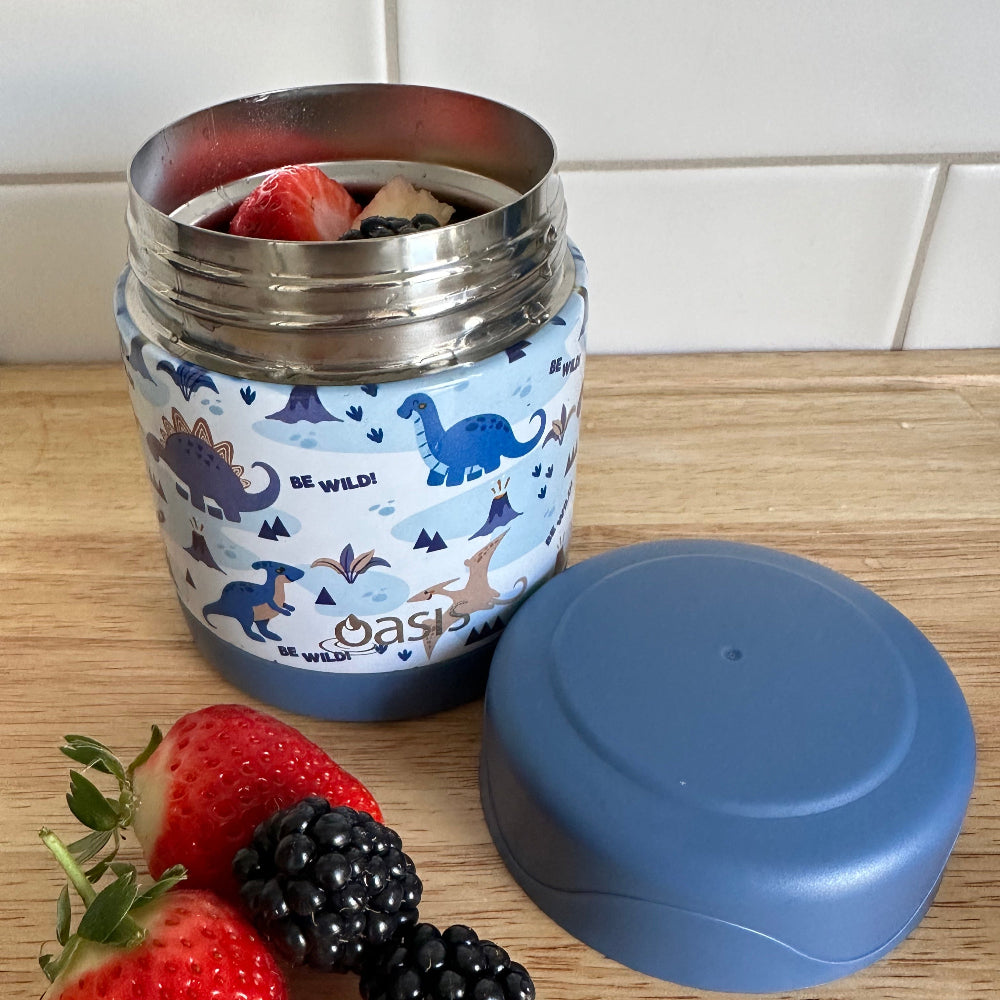 Oasis Kids Insulated Food Flask- Dinosaur Land