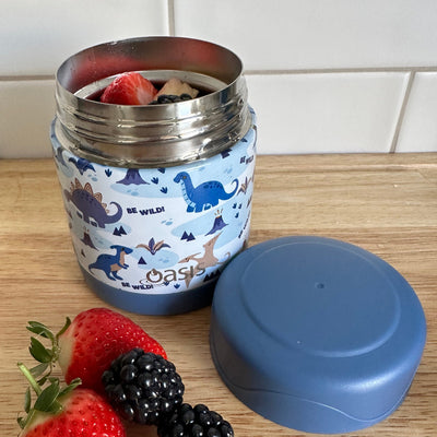 Oasis Kids Insulated Food Flask- Dinosaur Land