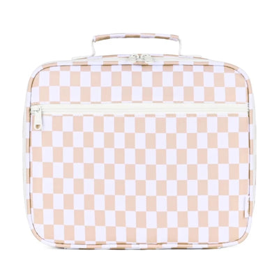 Kinnder insulated lunch bag- caramel check