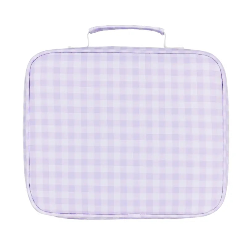 Kinnder insulated lunch bag- lilac gingham