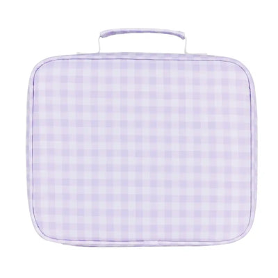 Kinnder insulated lunch bag- lilac gingham