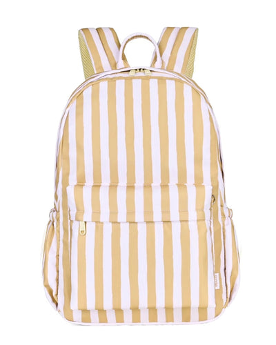 Kinnder Junior Backpack- Mustard Stripe