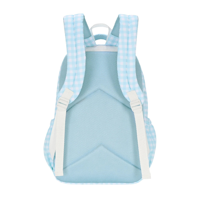 Kinnder campus backpack- blue gingham