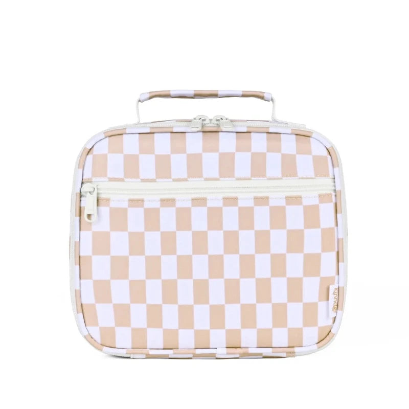 Kinnder Insulated Lunch Bag- Mini- Caramel Check