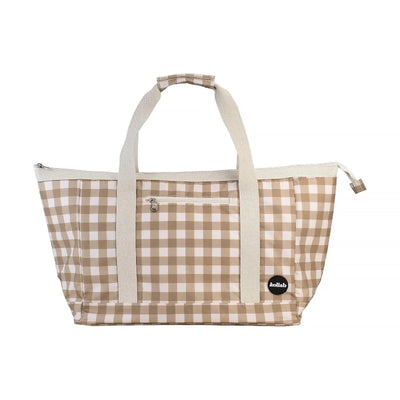 Kollab Luxe Tote Bag- Olive Check