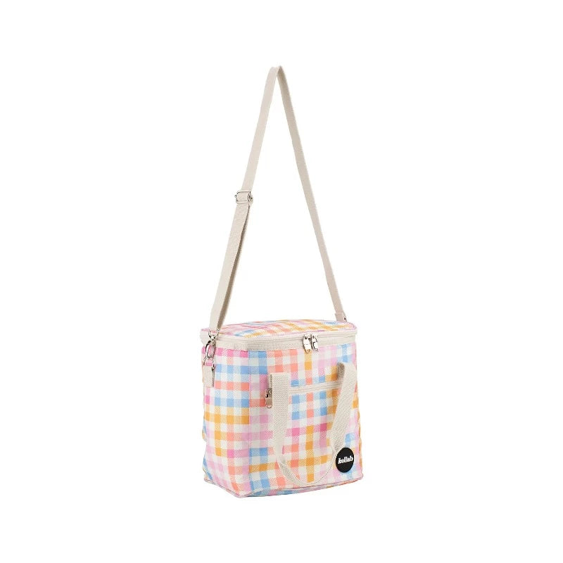 Kollab Luxe Mini Cooler- Rainbow Check