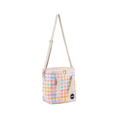 Kollab Luxe Mini Cooler- Rainbow Check