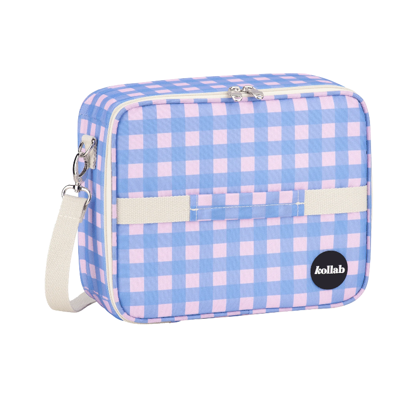 Kollab bento bag- skyberry gingham