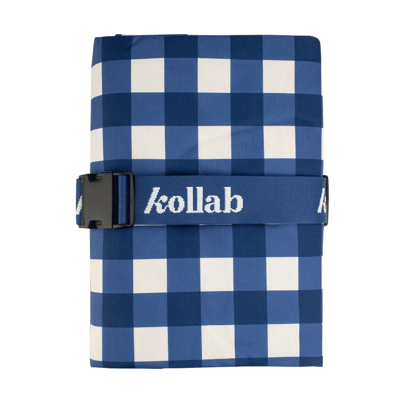 Kollab picnic mat- blue check