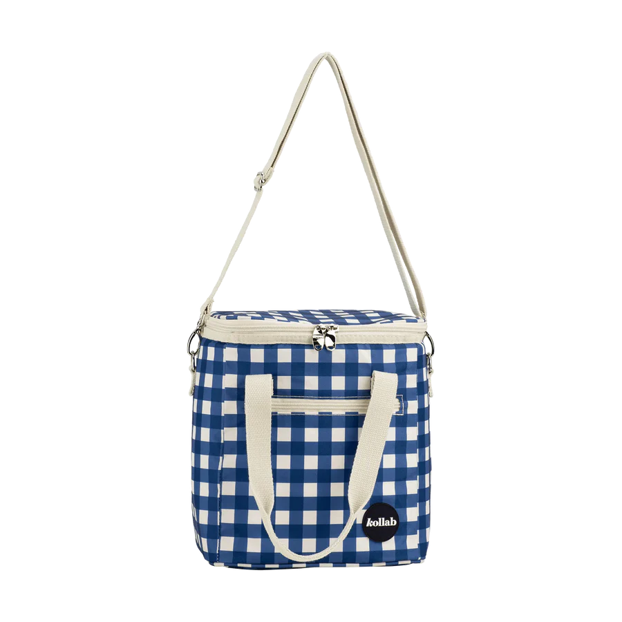 Kollab mini cooler- blue check