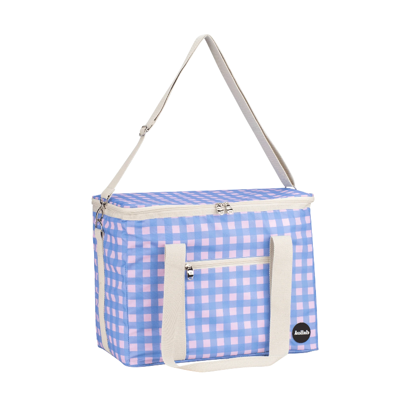 Kollab picnic bag- skyberry gingham