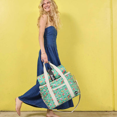 Kollab picnic bag- vintage patch