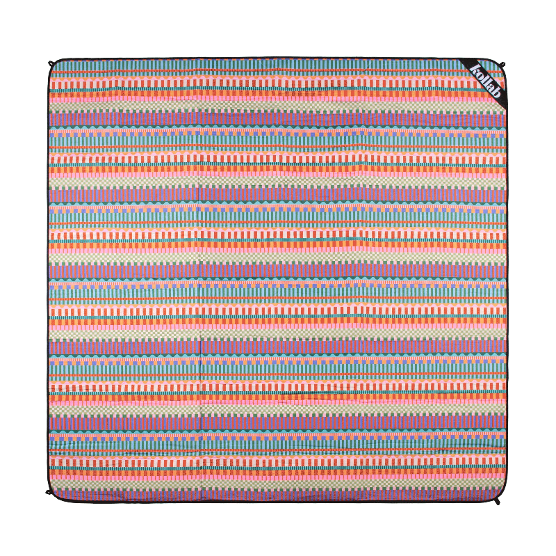 Kollab picnic mat- blocks and stripe