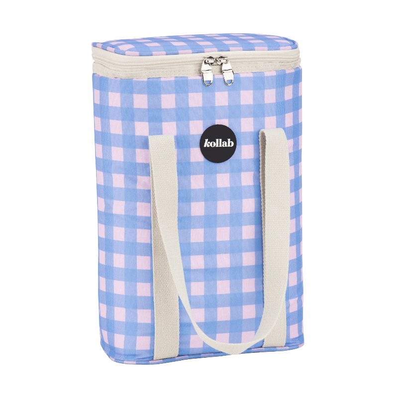 Kollab wine cooler- skyberry gingham