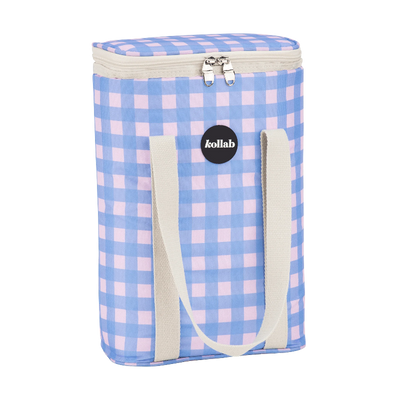 Kollab wine cooler- skyberry gingham