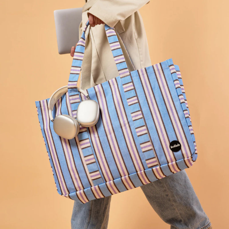 Kollab carryall cargo- choc blue stripe