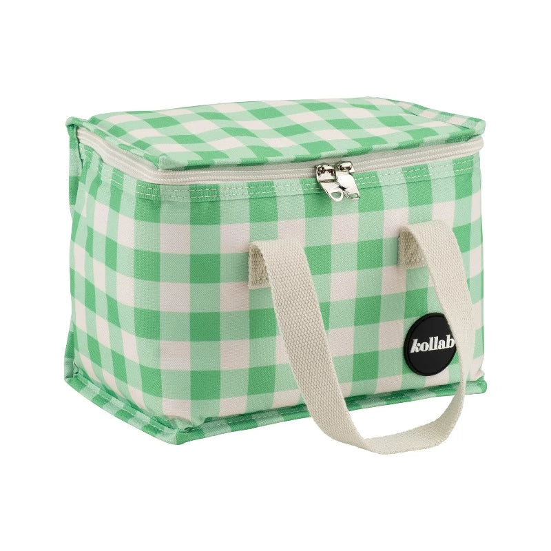 Kollab Luxe Lunch Box- Kelly Green Check