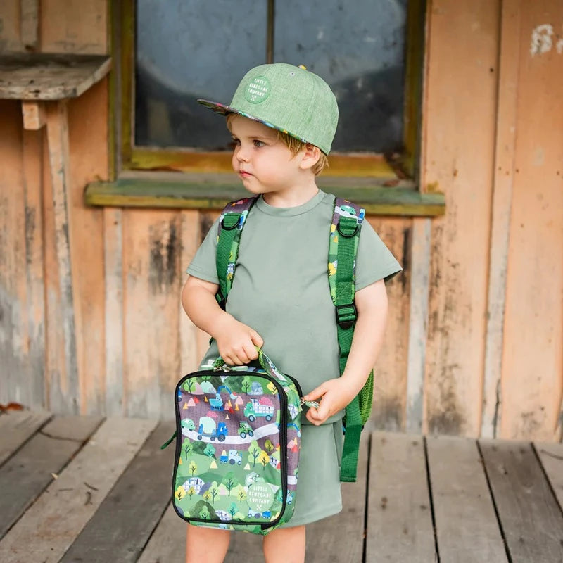 Little Renegade Company Mini Lunch Bag- Wheels n Roads