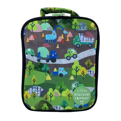 Little Renegade Company Mini Lunch Bag- Wheels n Roads