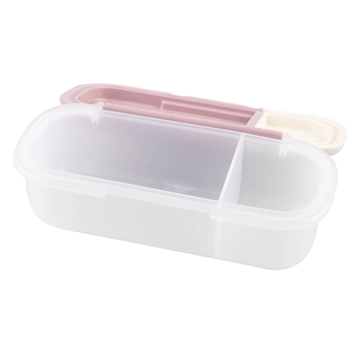 Melii dip container-pink & ivory