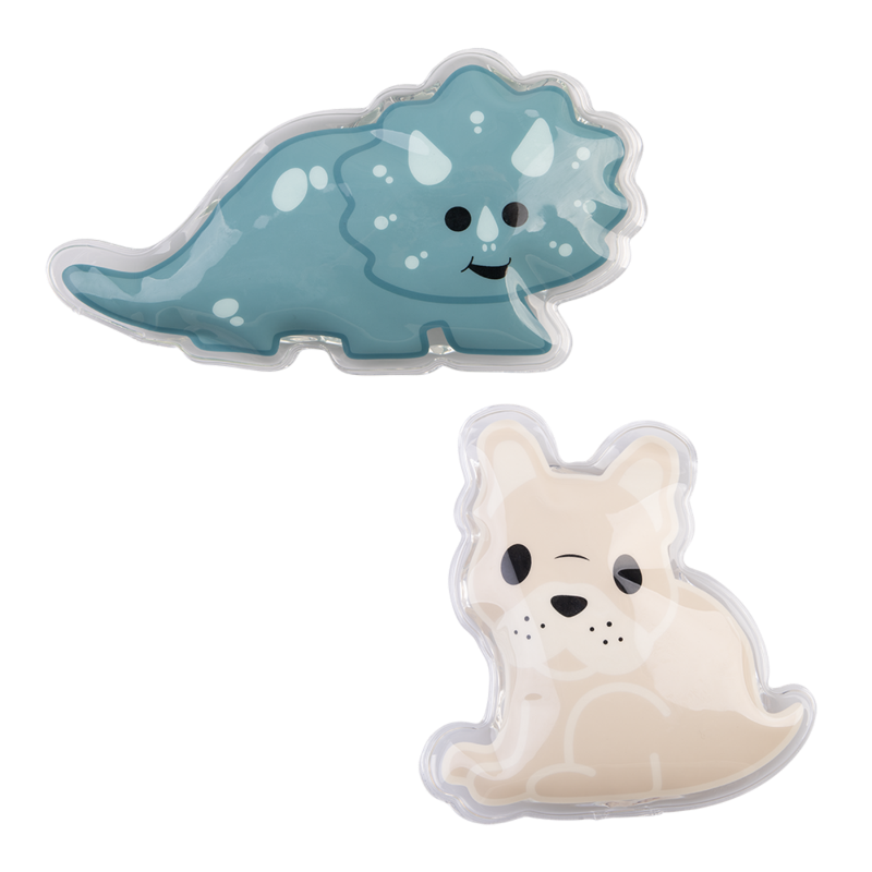 Melii gel ice packs - dinosaur & Bulldog