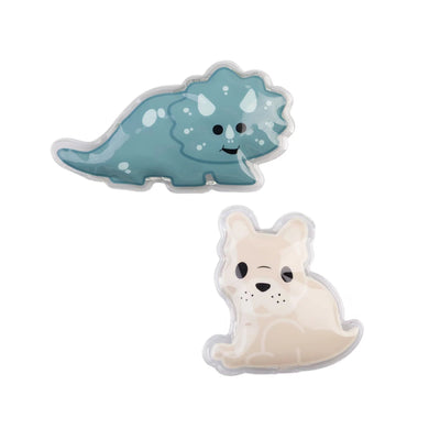 Melii gel ice packs- dino & bulldog